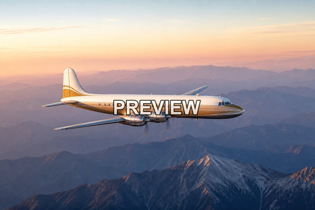 Retro Passenger Planes over Mountains – 10 Desktop & Phone Wallpaper Bundle – preview 9