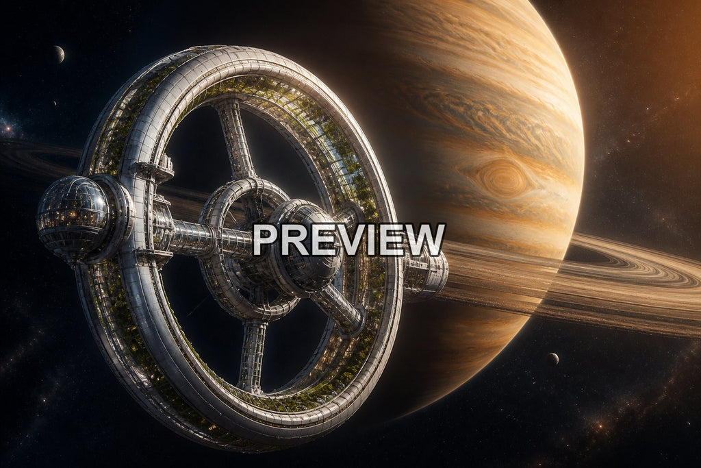 Spacecraft and Space Stations – 10 Desktop & Phone Wallpaper Bundle – preview 2