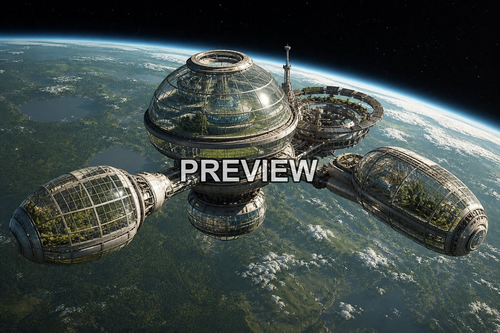Spacecraft and Space Stations – 10 Desktop & Phone Wallpaper Bundle – preview 8