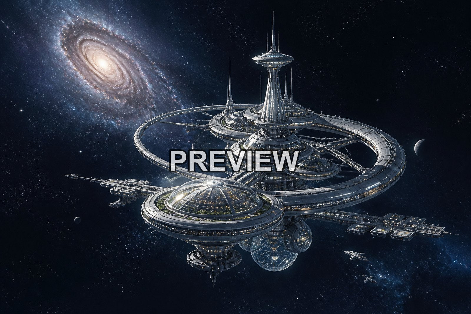 Spacecraft and Space Stations – 10 Desktop & Phone Wallpaper Bundle – preview 10