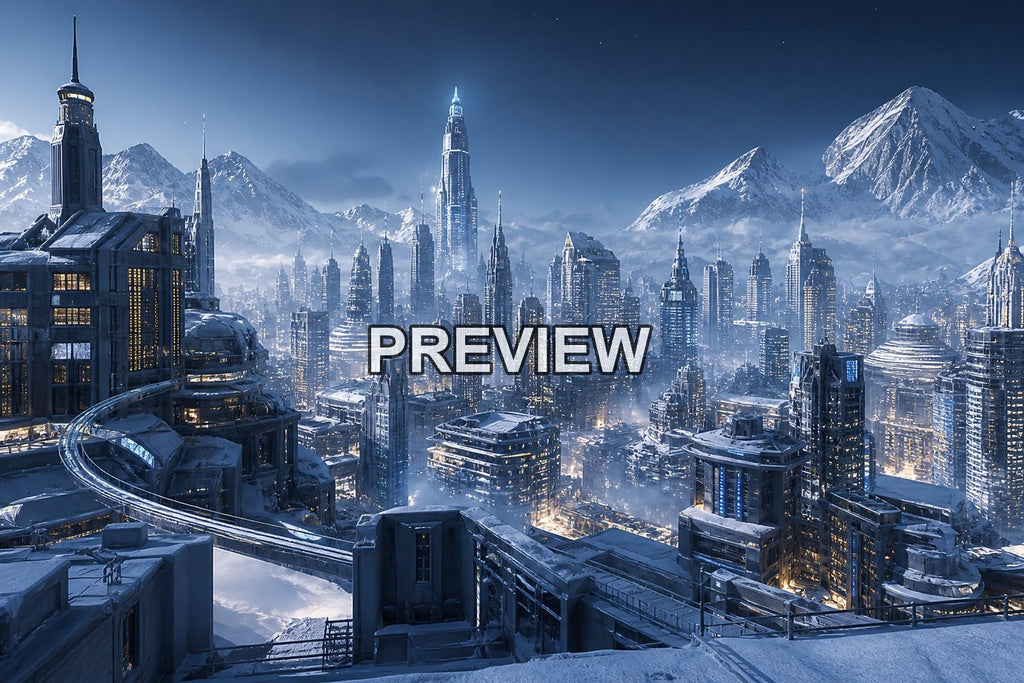 Futuristic Neon Cities – 10 Desktop & Phone Wallpaper Bundle – preview 6