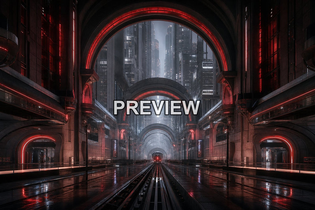 Futuristic Neon Cities – 10 Desktop & Phone Wallpaper Bundle – preview 8