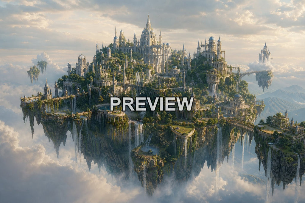 Castles and Fantasy Cities – 10 Desktop & Phone Wallpaper Bundle – preview 7