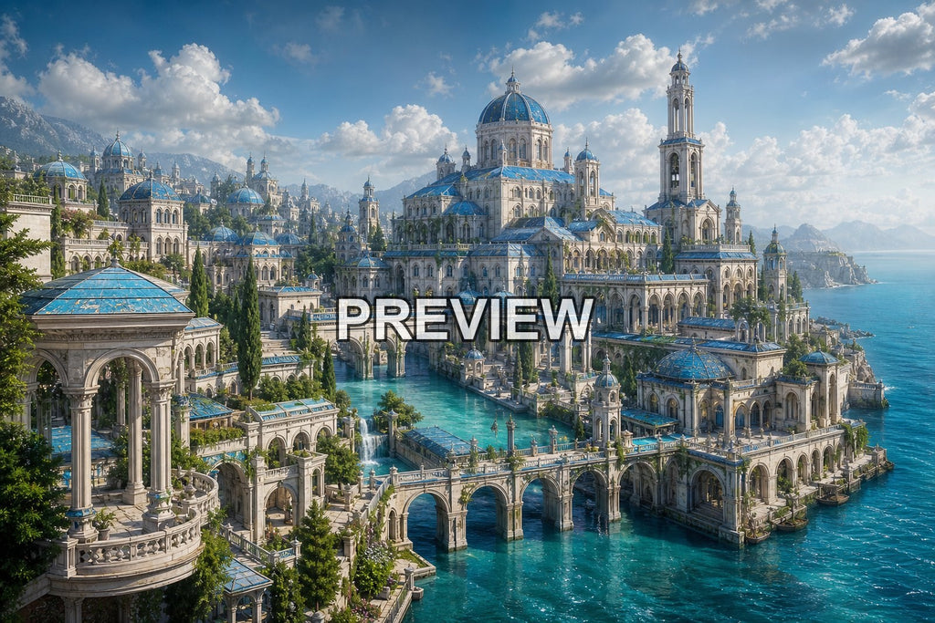 Castles and Fantasy Cities – 10 Desktop & Phone Wallpaper Bundle – preview 9
