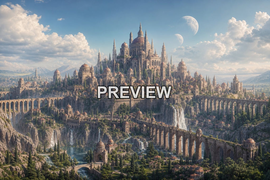 Castles and Fantasy Cities – 10 Desktop & Phone Wallpaper Bundle – preview 10