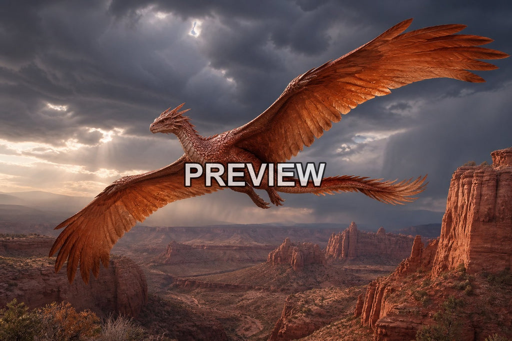 Dragons in Epic Landscapes – 10 Desktop & Phone Wallpaper Bundle – preview 2