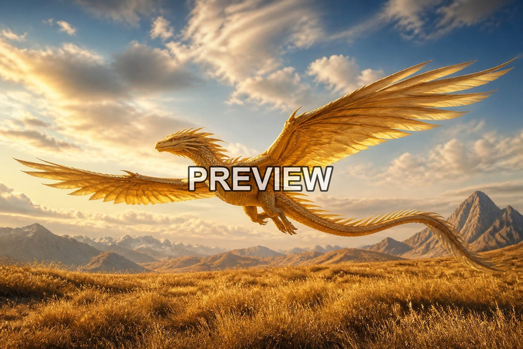Dragons in Epic Landscapes – 10 Desktop & Phone Wallpaper Bundle – preview 5