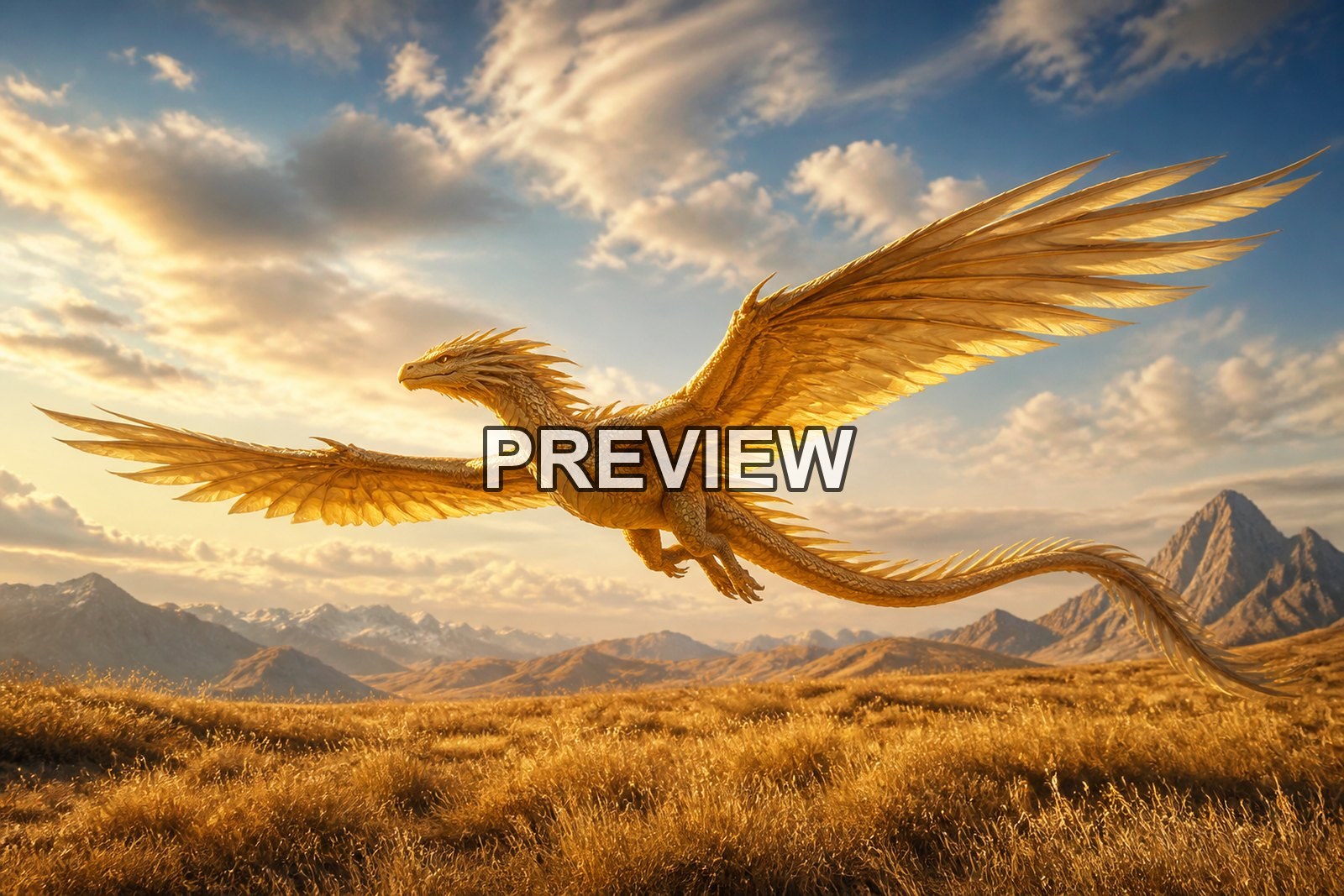 Dragons in Epic Landscapes – 10 Desktop & Phone Wallpaper Bundle – preview 5