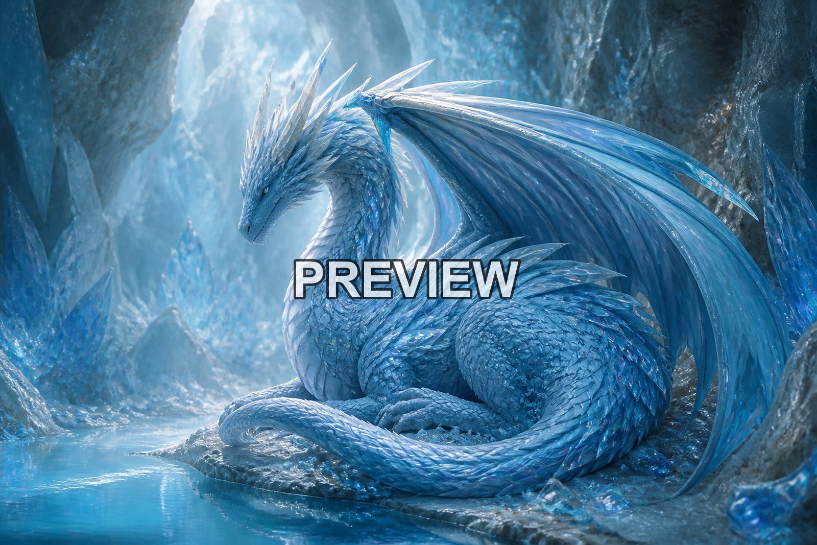 Dragons in Epic Landscapes – 10 Desktop & Phone Wallpaper Bundle – preview 6