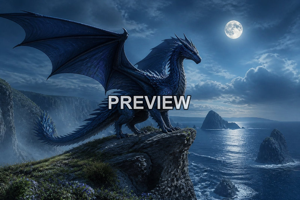 Dragons in Epic Landscapes – 10 Desktop & Phone Wallpaper Bundle – preview 7