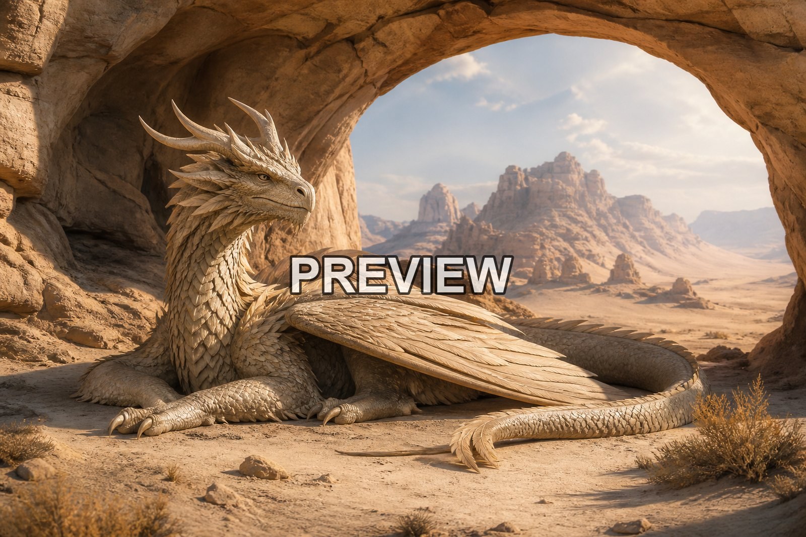 Dragons in Epic Landscapes – 10 Desktop & Phone Wallpaper Bundle – preview 9