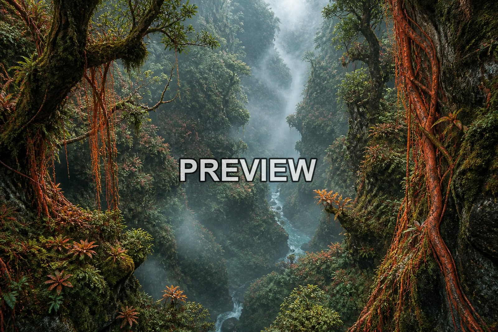 Mystical Forests with Glowing Plants – 10 Desktop & Phone Wallpaper Bundle – preview 8