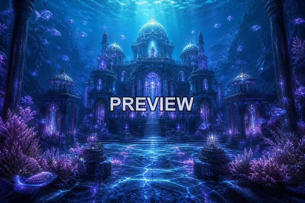 Underwater Worlds and Sunken Temples – 10 Desktop & Phone Wallpaper Bundle – preview 8