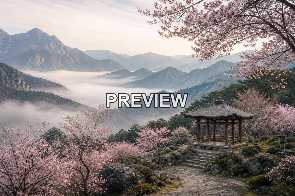 Japanese-Inspired Landscapes – 10 Desktop & Phone Wallpaper Bundle – preview 1