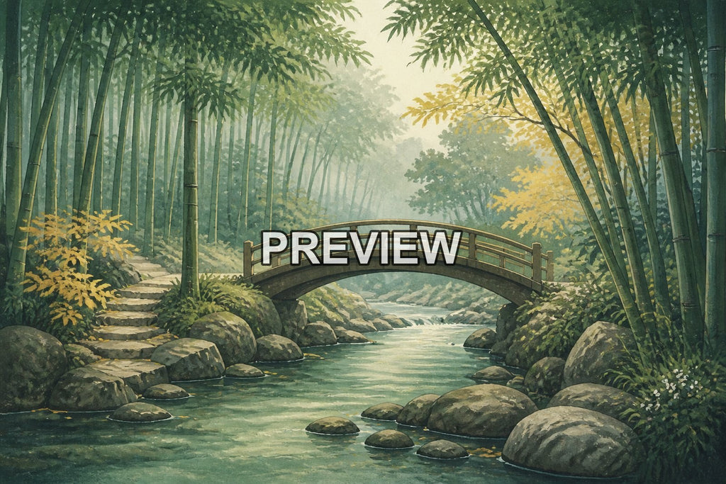 Japanese-Inspired Landscapes – 10 Desktop & Phone Wallpaper Bundle – preview 2