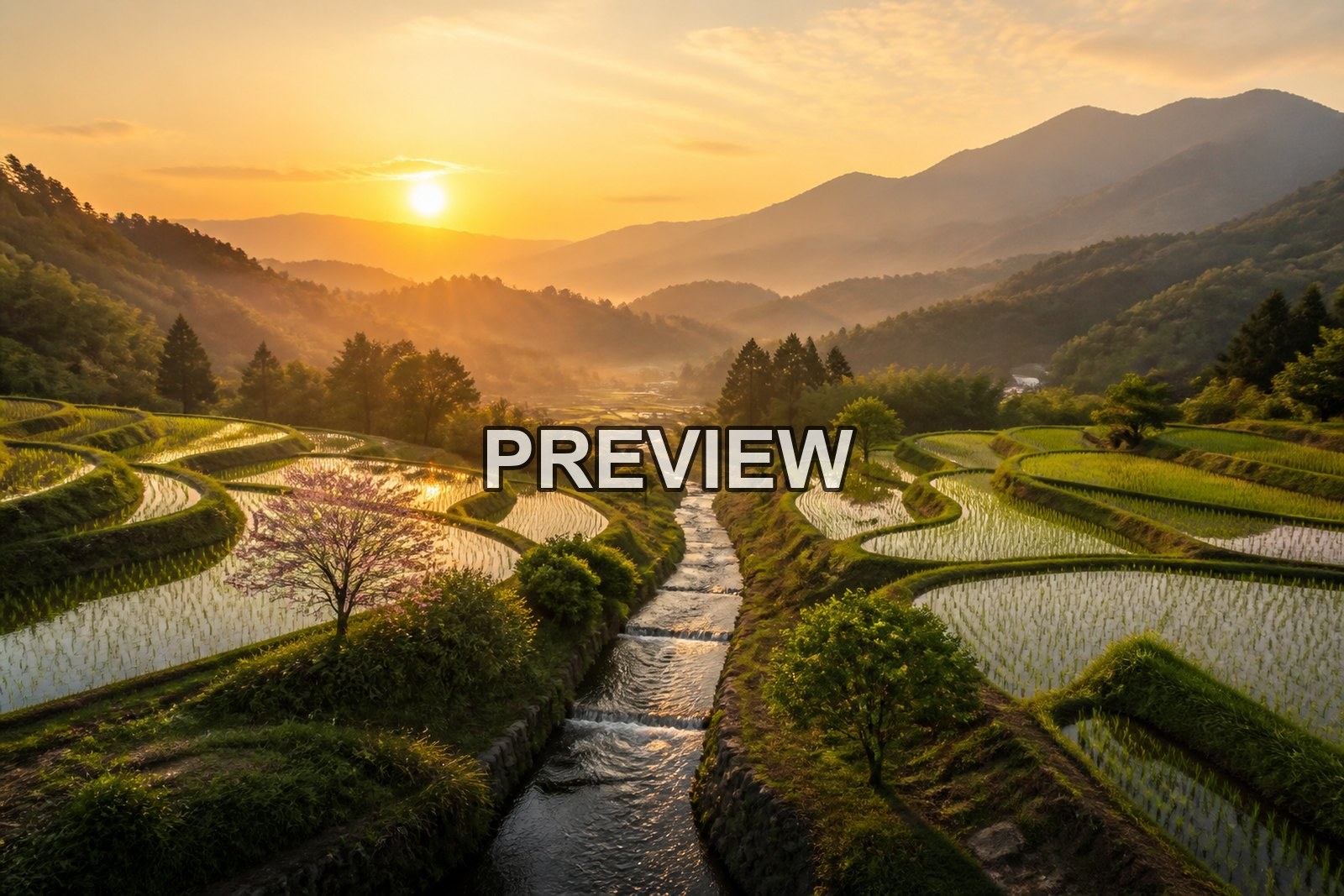 Japanese-Inspired Landscapes – 10 Desktop & Phone Wallpaper Bundle – preview 3