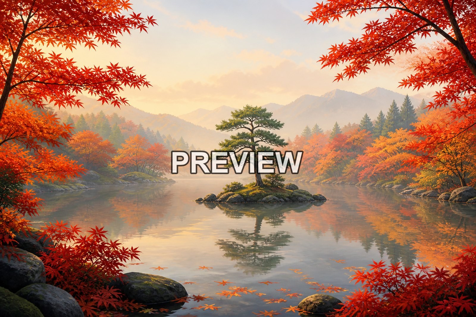 Japanese-Inspired Landscapes – 10 Desktop & Phone Wallpaper Bundle – preview 6