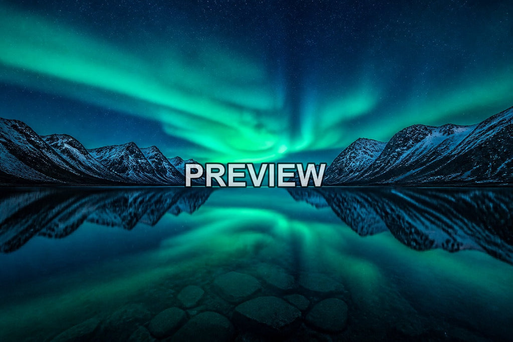 Nordic Fjords and Northern Lights – 10 Desktop & Phone Wallpaper Bundle – preview 3