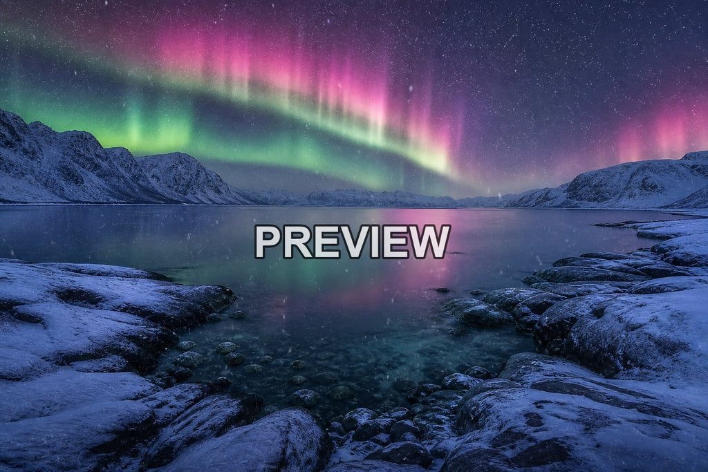 Nordic Fjords and Northern Lights – 10 Desktop & Phone Wallpaper Bundle – preview 4