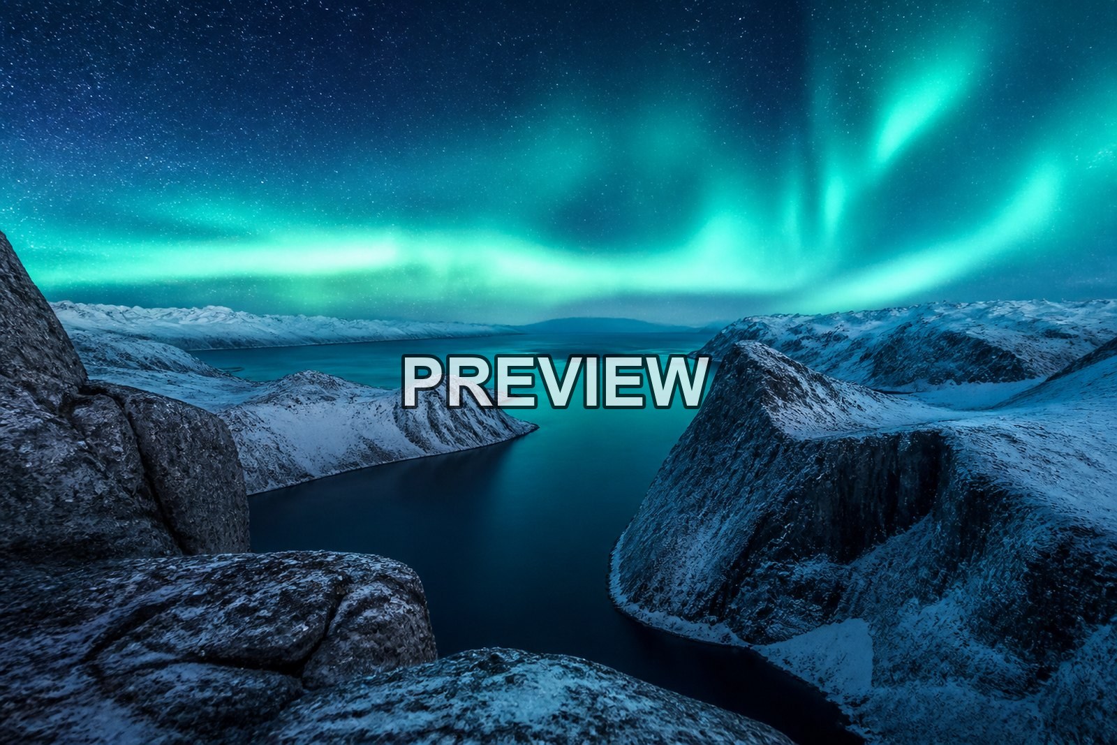 Nordic Fjords and Northern Lights – 10 Desktop & Phone Wallpaper Bundle – preview 5