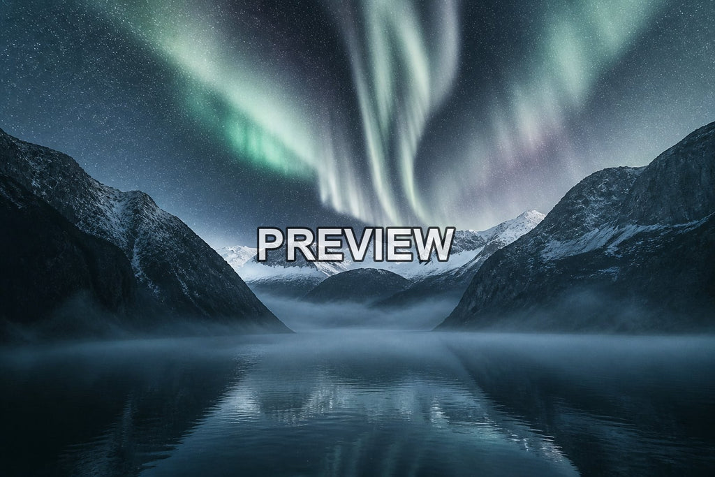 Nordic Fjords and Northern Lights – 10 Desktop & Phone Wallpaper Bundle – preview 6