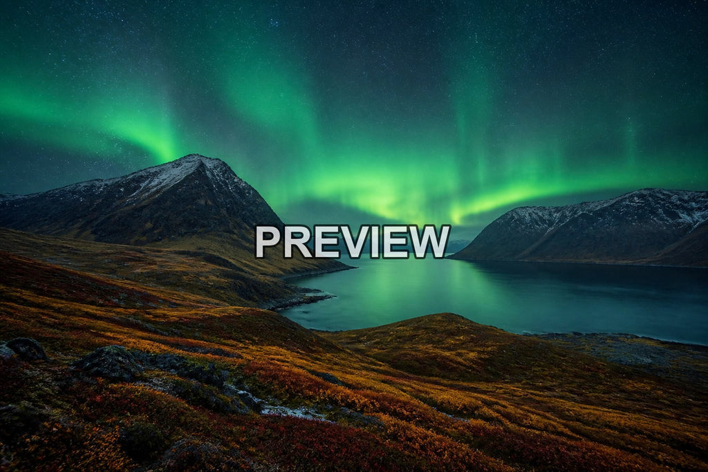 Nordic Fjords and Northern Lights – 10 Desktop & Phone Wallpaper Bundle – preview 9