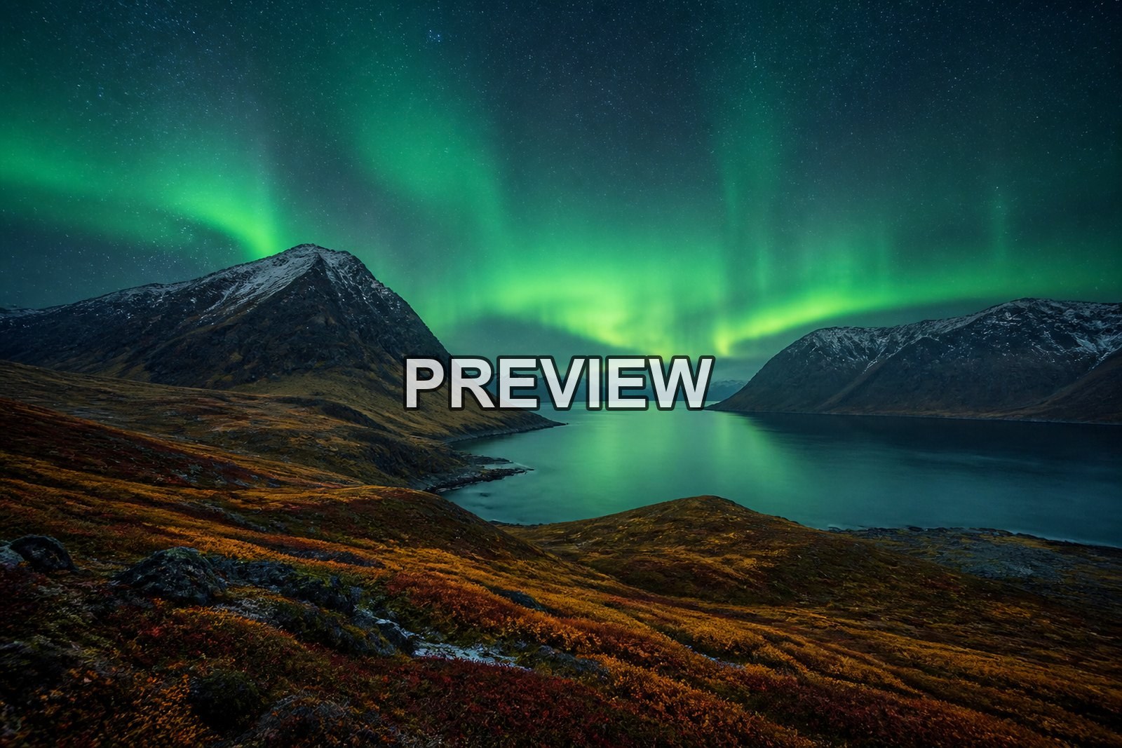 Nordic Fjords and Northern Lights – 10 Desktop & Phone Wallpaper Bundle – preview 9
