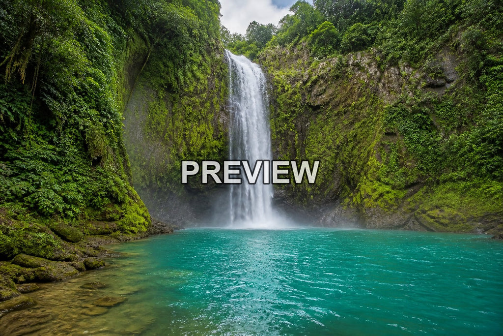 Tropical Waterfalls and Lagoons – 10 Desktop & Phone Wallpaper Bundle – preview 1