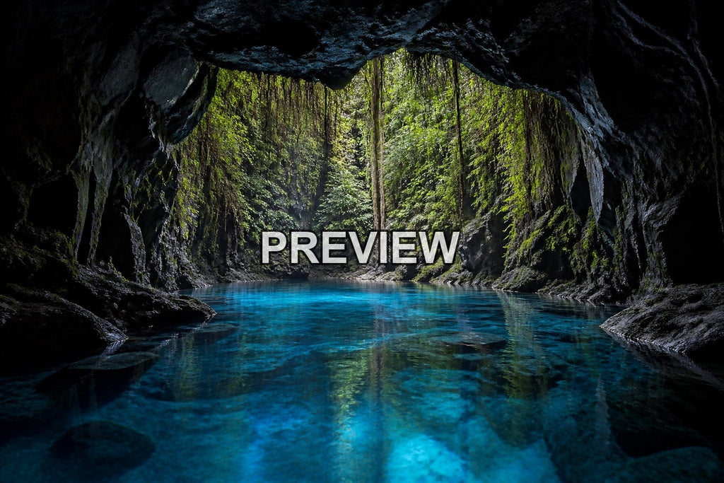 Tropical Waterfalls and Lagoons – 10 Desktop & Phone Wallpaper Bundle – preview 8