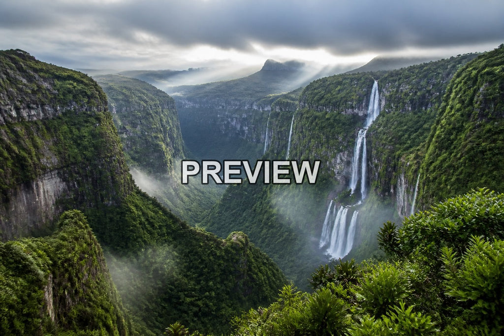 Tropical Waterfalls and Lagoons – 10 Desktop & Phone Wallpaper Bundle – preview 10