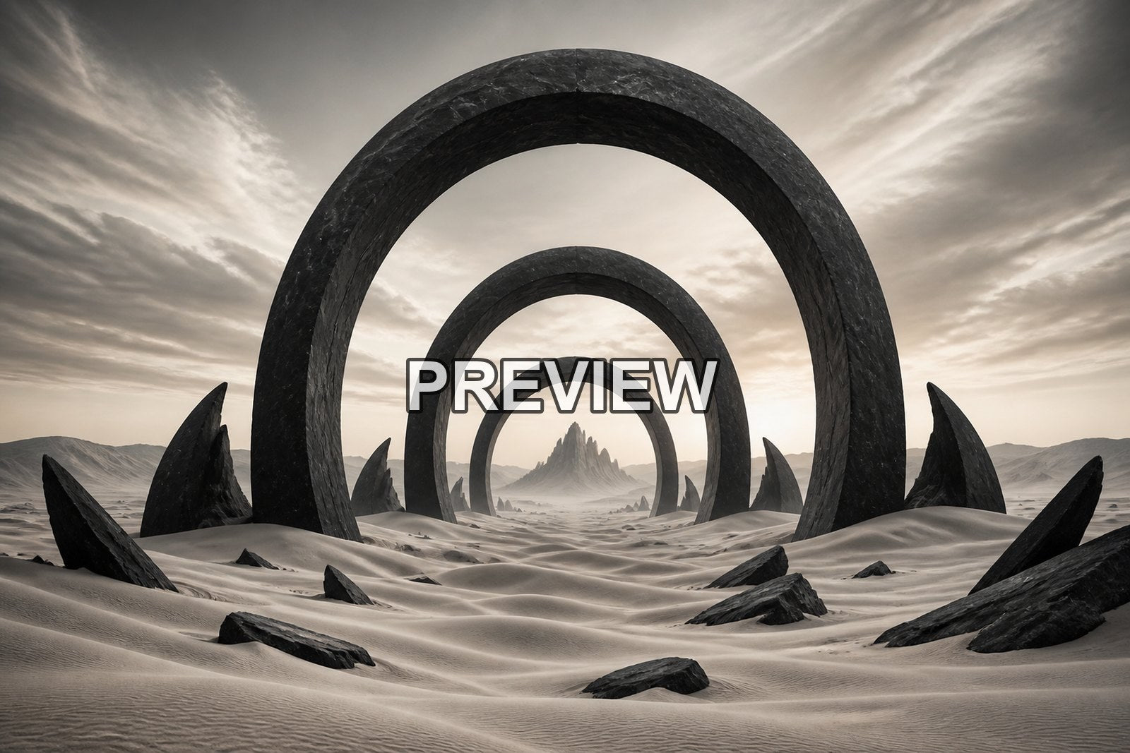 Surreal Deserts and Rock Formations – 10 Desktop & Phone Wallpaper Bundle – preview 2