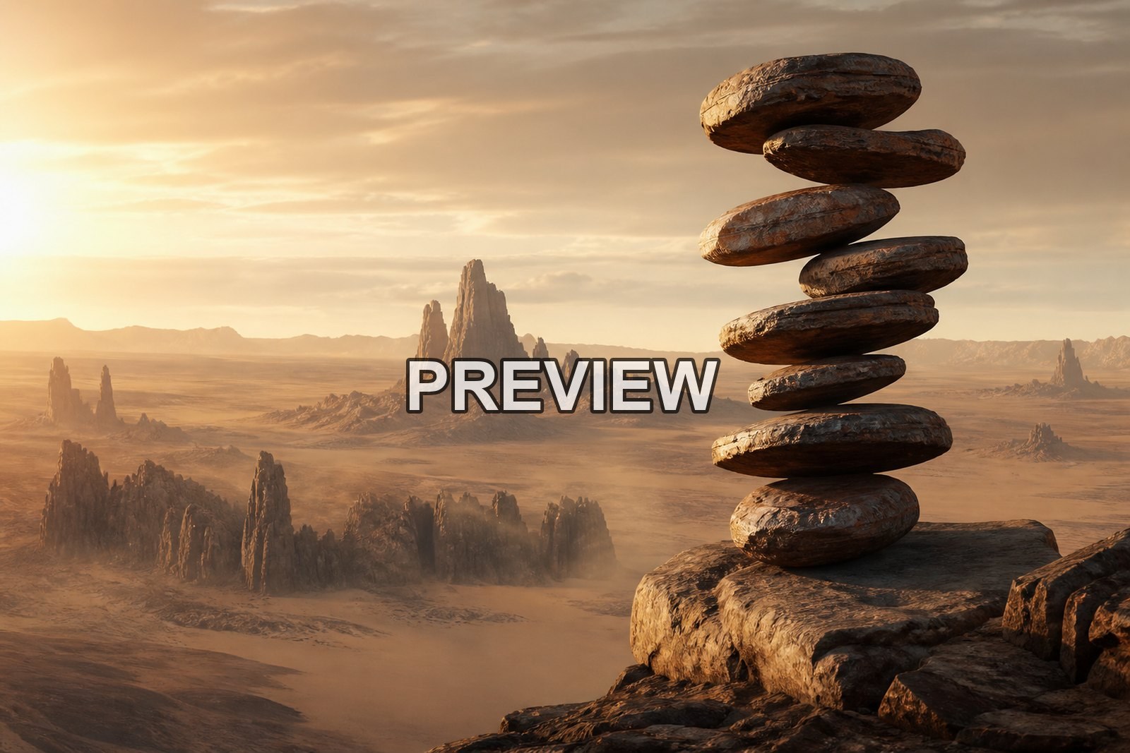 Surreal Deserts and Rock Formations – 10 Desktop & Phone Wallpaper Bundle – preview 5