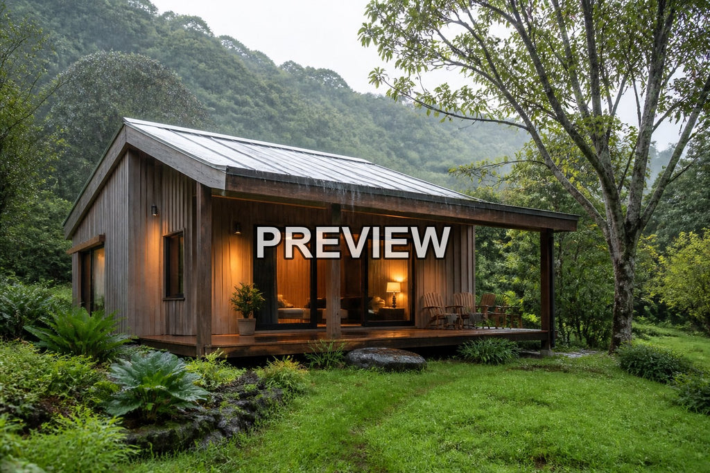 Cozy Cabins Through the Seasons – 10 Desktop & Phone Wallpaper Bundle – preview 6