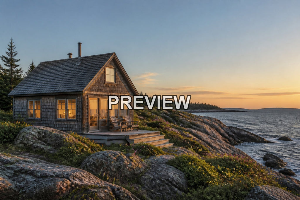 Cozy Cabins Through the Seasons – 10 Desktop & Phone Wallpaper Bundle – preview 7