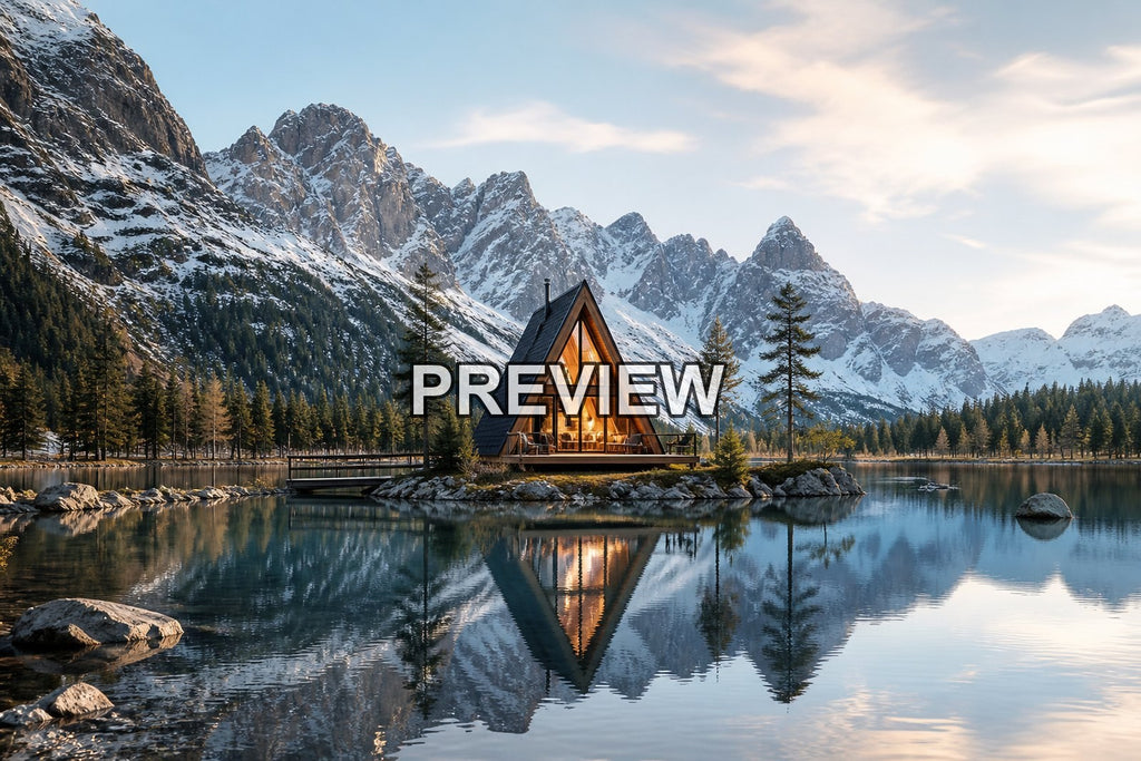 Cozy Cabins Through the Seasons – 10 Desktop & Phone Wallpaper Bundle – preview 9