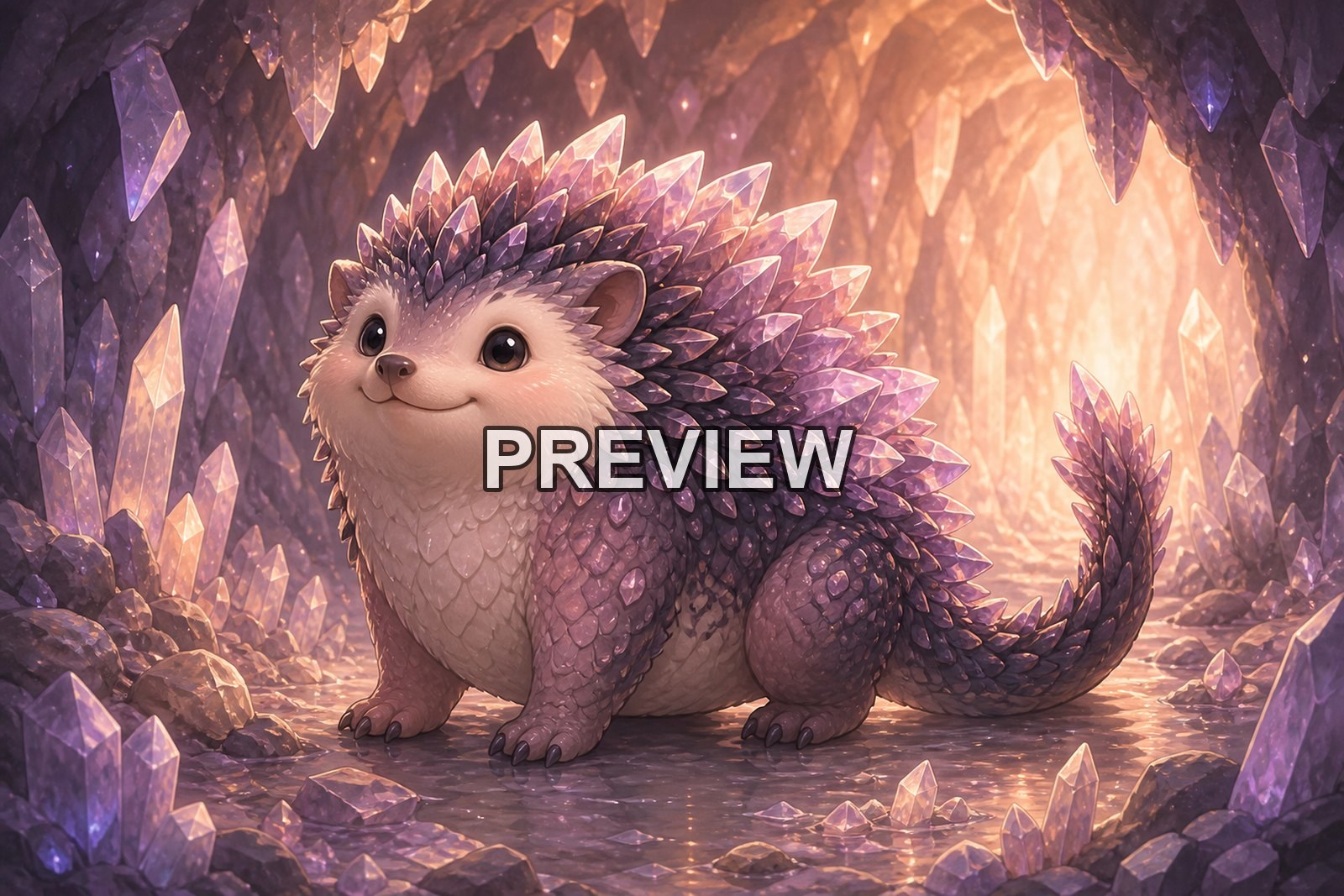 Cute Fantasy Animals – 10 Desktop & Phone Wallpaper Bundle – preview 5