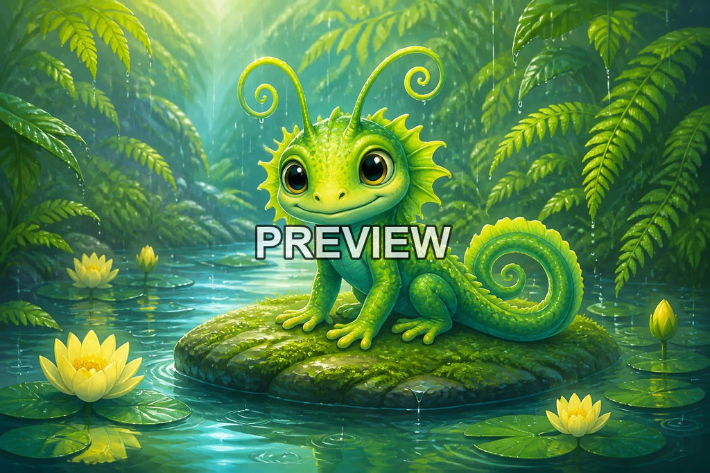Cute Fantasy Animals – 10 Desktop & Phone Wallpaper Bundle – preview 8