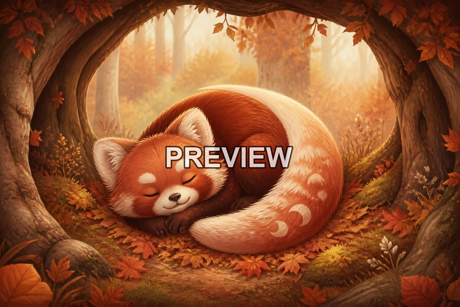 Cute Fantasy Animals – 10 Desktop & Phone Wallpaper Bundle – preview 9