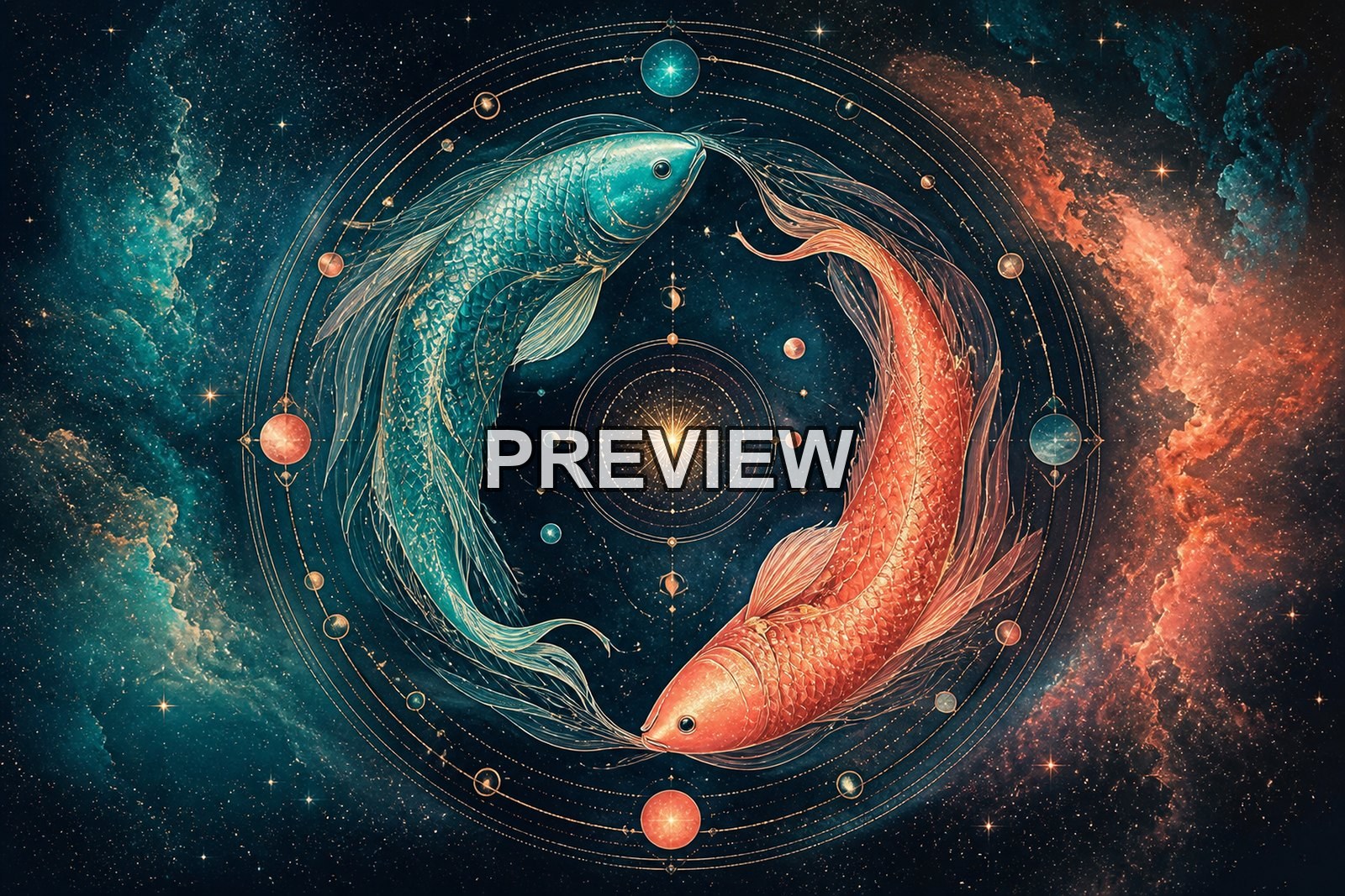 Cosmic Symbols and Star Motifs – 10 Desktop & Phone Wallpaper Bundle – preview 3