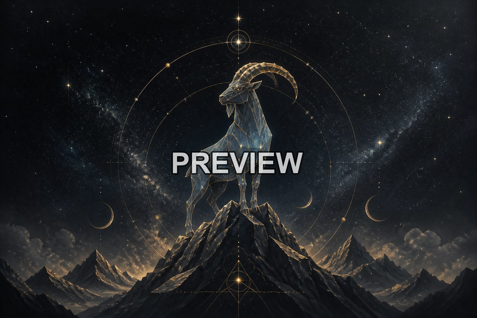 Cosmic Symbols and Star Motifs – 10 Desktop & Phone Wallpaper Bundle – preview 4