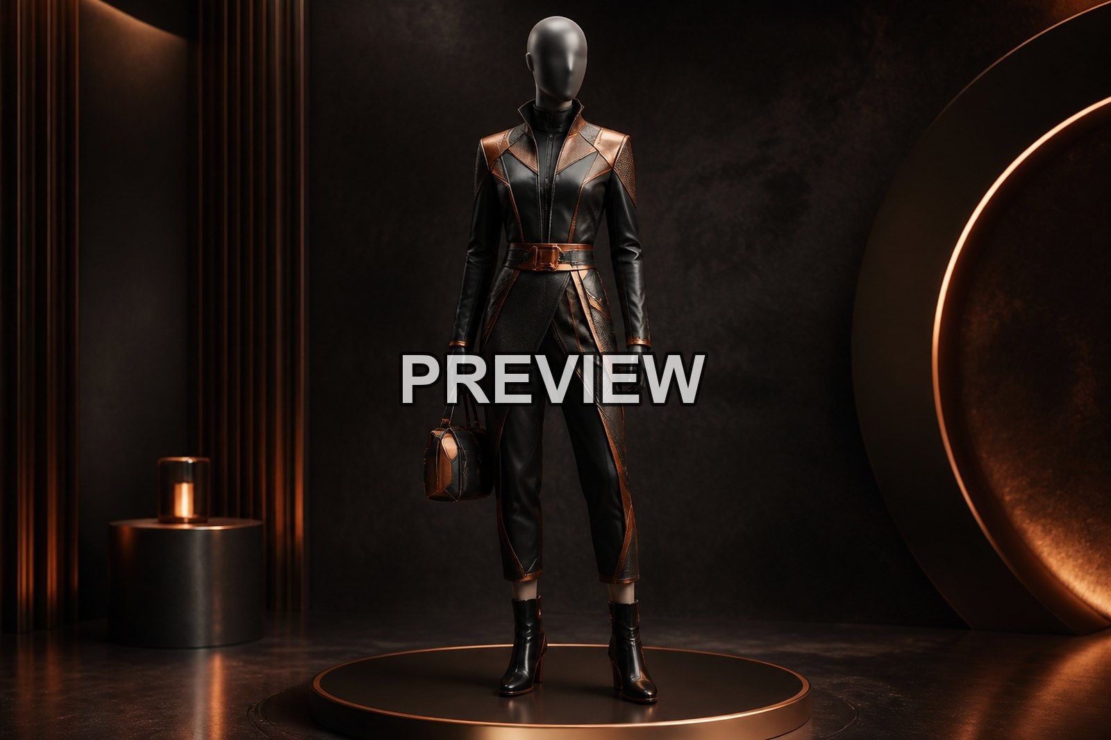 Futuristic Fashion Accessories – 10 Desktop & Phone Wallpaper Bundle – preview 4