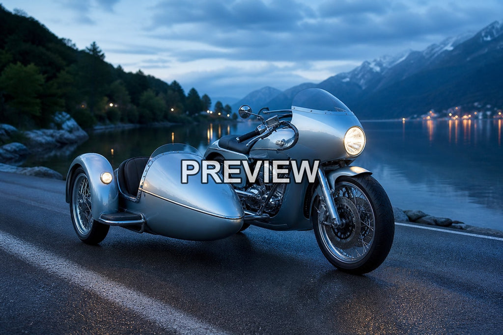 Vintage Motorcycle Sidecars on Country Roads – 10 Desktop & Phone Wallpaper Bundle – preview 8