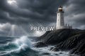 Lighthouses on Stormy Coasts – 10 Desktop & Phone Wallpaper Bundle – preview 1