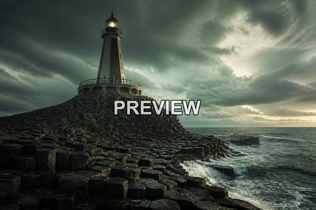 Lighthouses on Stormy Coasts – 10 Desktop & Phone Wallpaper Bundle – preview 8