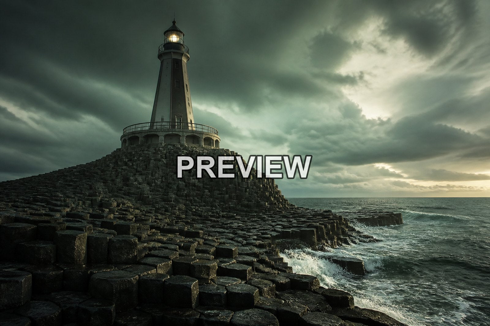 Lighthouses on Stormy Coasts – 10 Desktop & Phone Wallpaper Bundle – preview 8