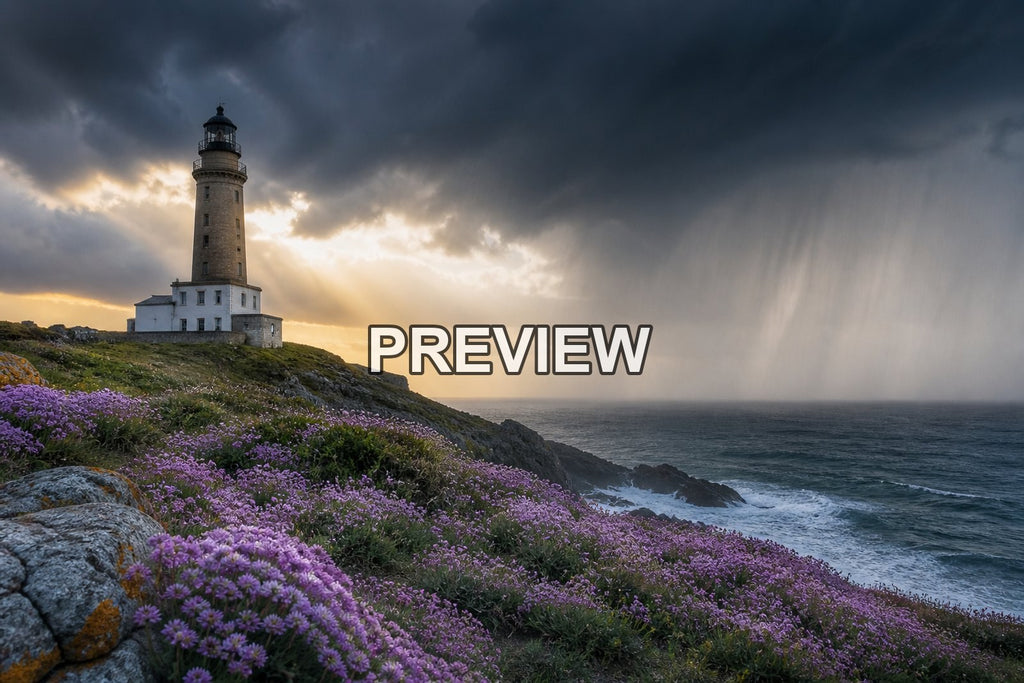 Lighthouses on Stormy Coasts – 10 Desktop & Phone Wallpaper Bundle – preview 9