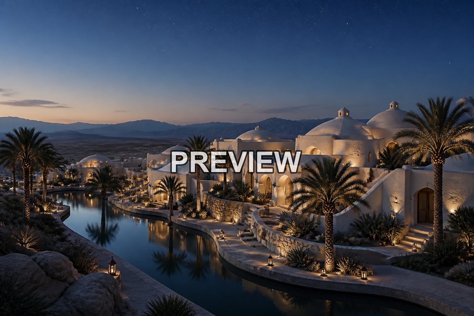 Desert Oases and Architecture – 10 Desktop & Phone Wallpaper Bundle – preview 4