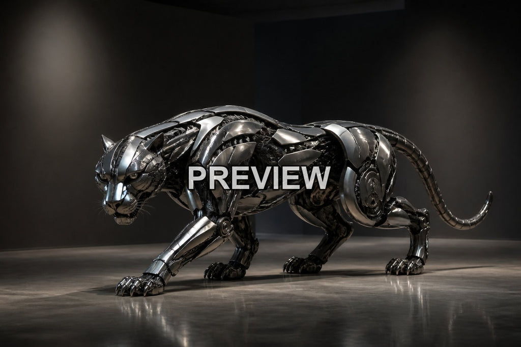 Mechanical Animal Sculptures – 10 Desktop & Phone Wallpaper Bundle – preview 5