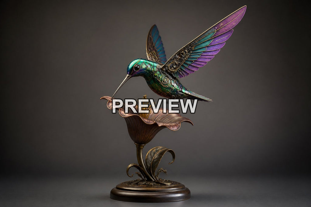 Mechanical Animal Sculptures – 10 Desktop & Phone Wallpaper Bundle – preview 6