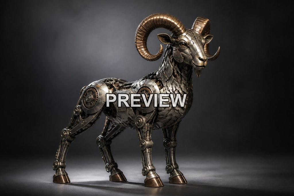 Mechanical Animal Sculptures – 10 Desktop & Phone Wallpaper Bundle – preview 9